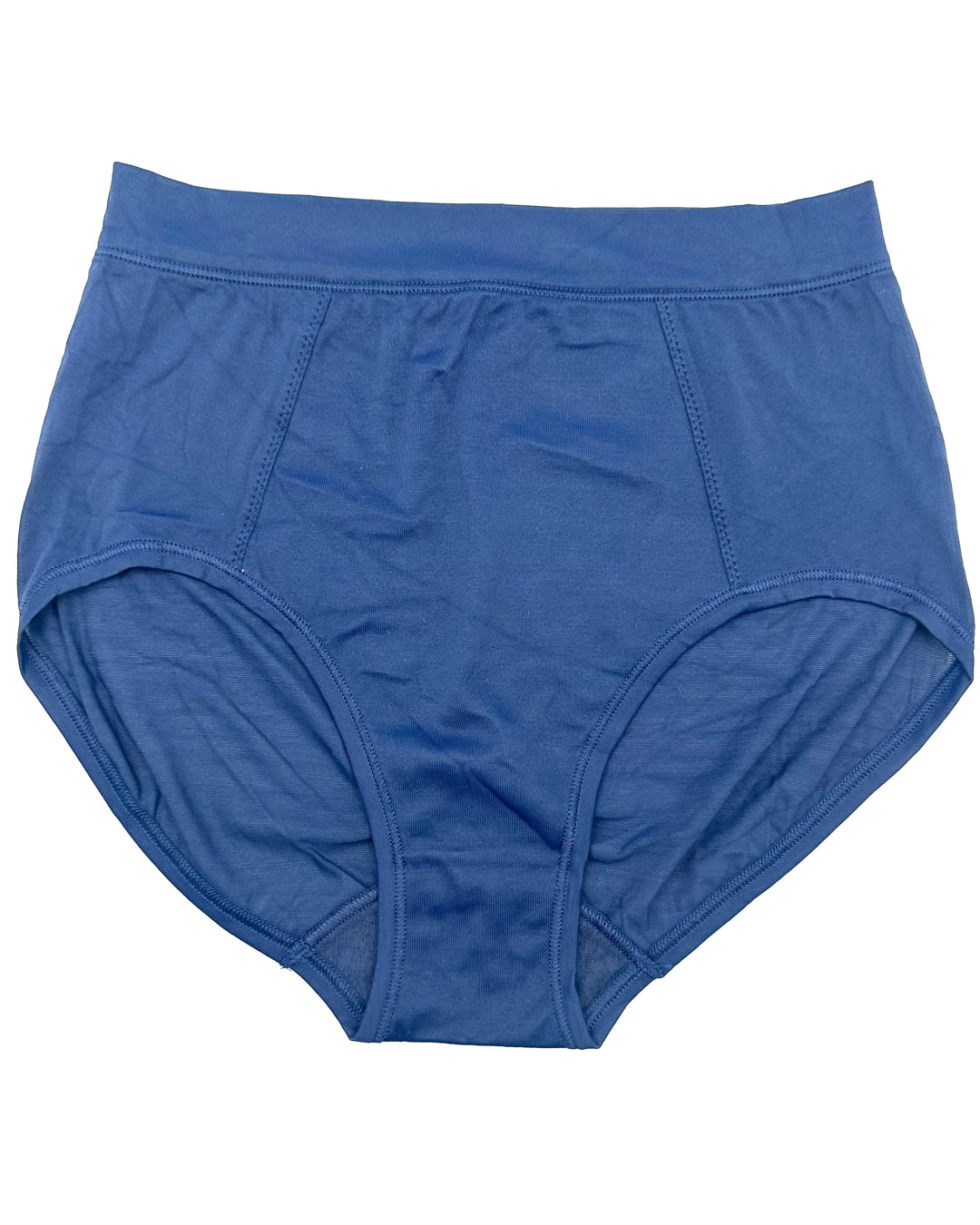 Pink, Tan and Blue High Waist Brief Underwear Pack of 3 - Medium