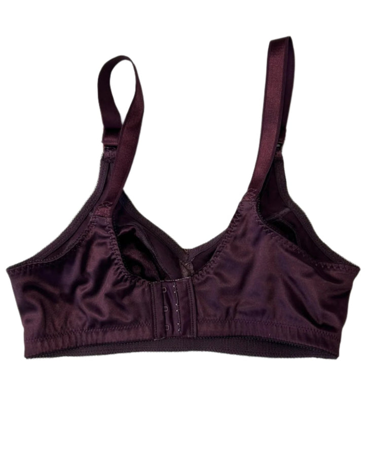 Quartz Purple Wireless Lace Detail Bralette - 34C