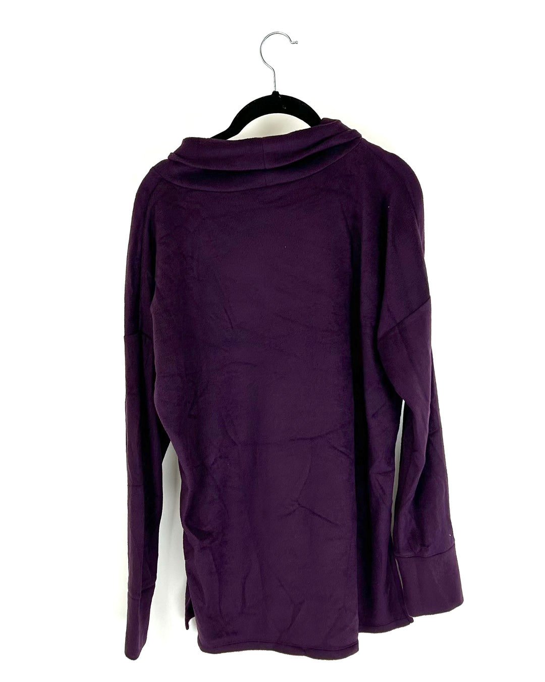 Purple  Fleece Turtle Neck Long Sleeve Top - Size 6/8