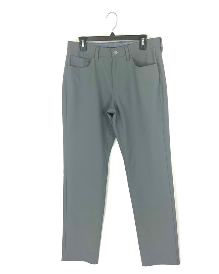 MENS Gray Green Golf Pants - 32X32