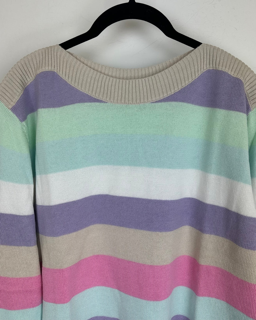 Pastel Stripe Sweater - Size 6/8