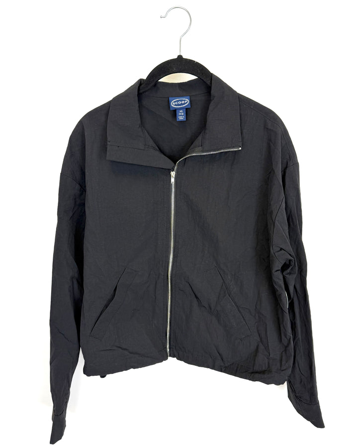 Black Nylon Jacket - Size 0-20