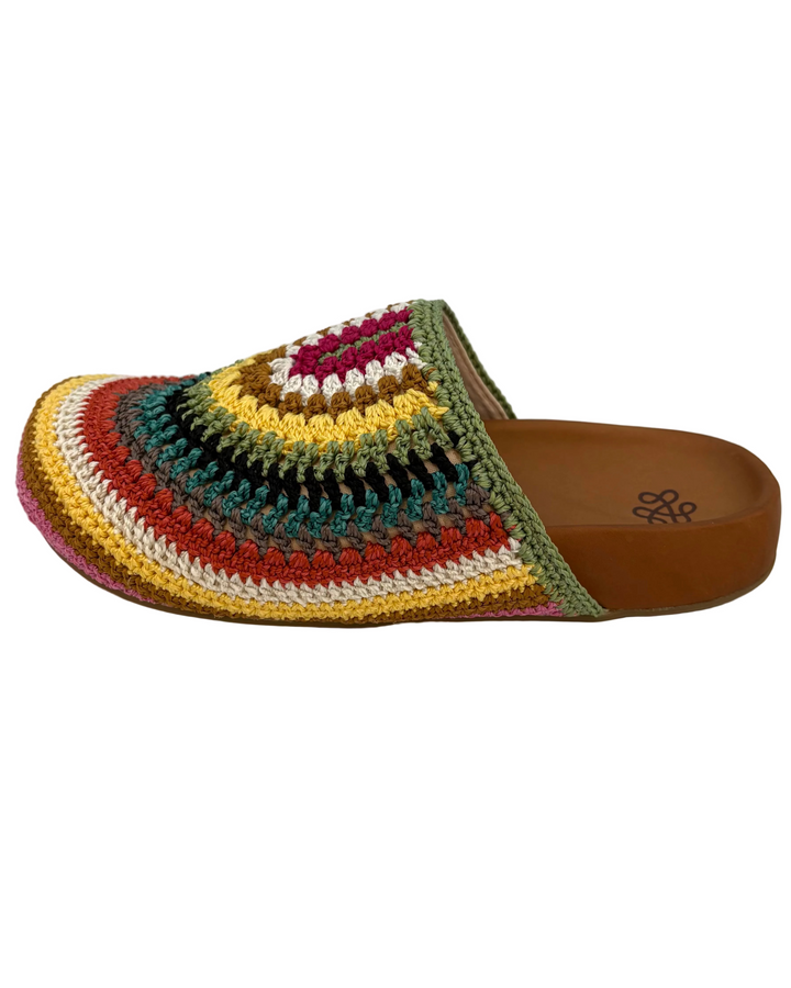 Colorful Crochet Clogs -  Size 7, 9, 10