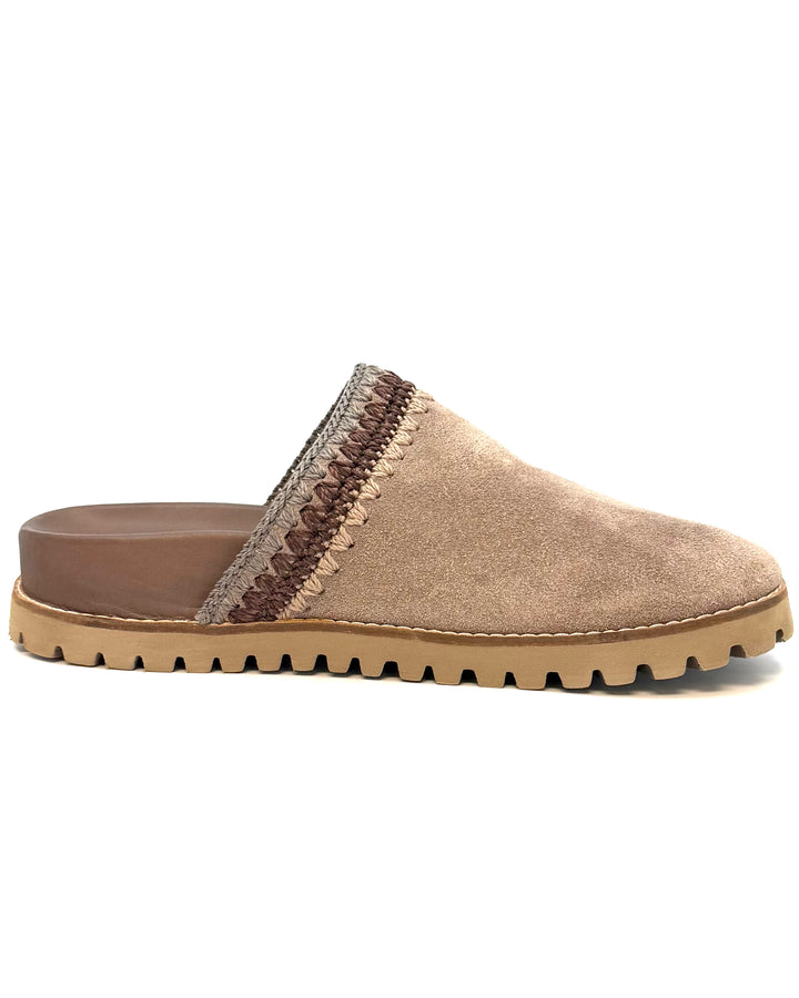 Brown Suede Clogs - Size 6, 7, 8, 9, 10 and 11