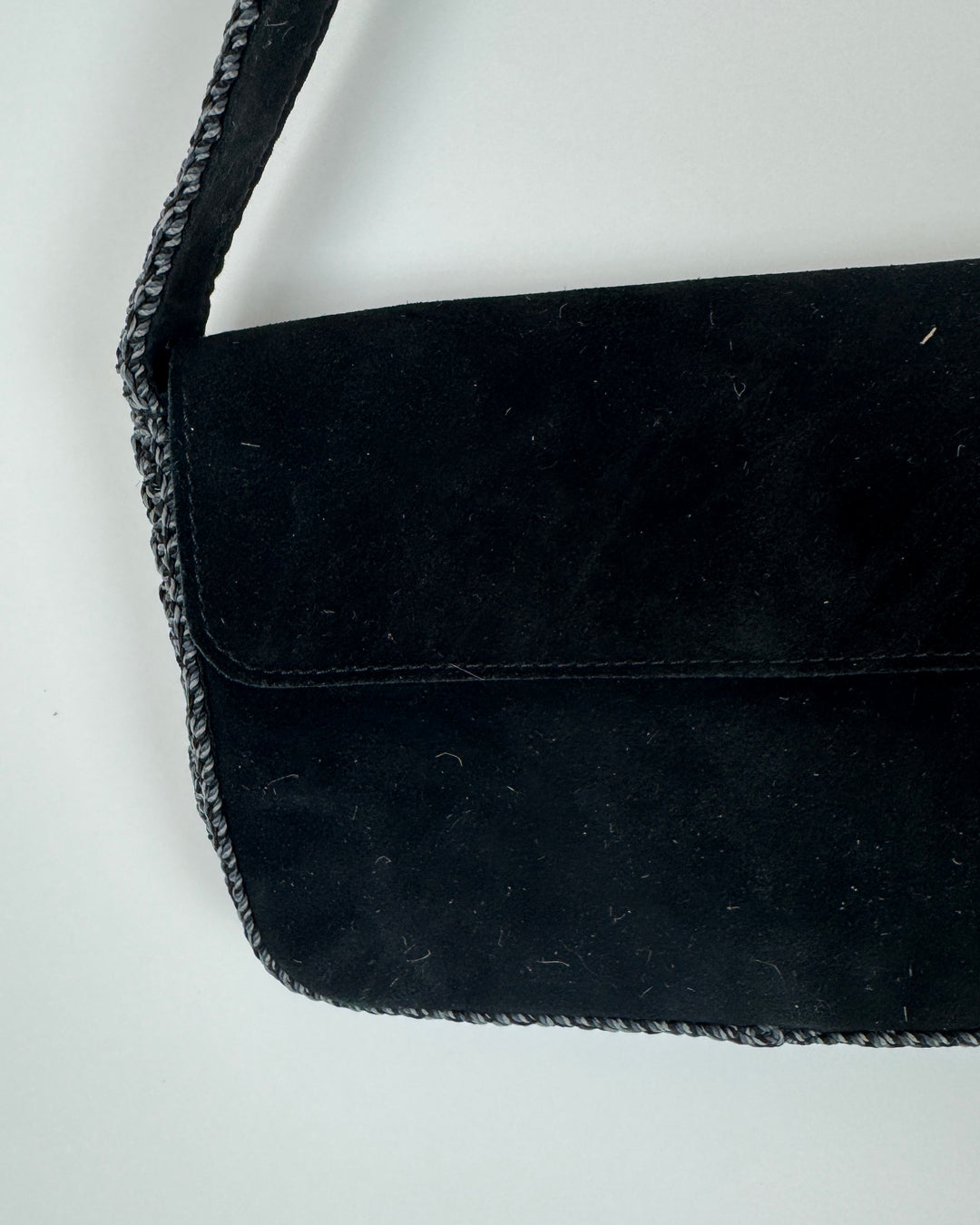 Black Suede Shoulder Bag