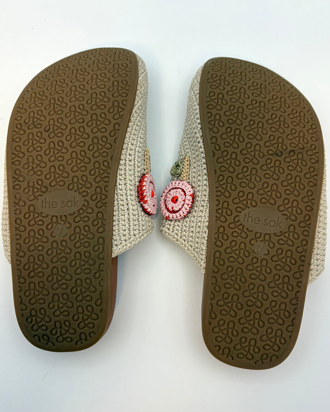 Floral Crochet Applique Clog - Size 7, 9, 10, 11