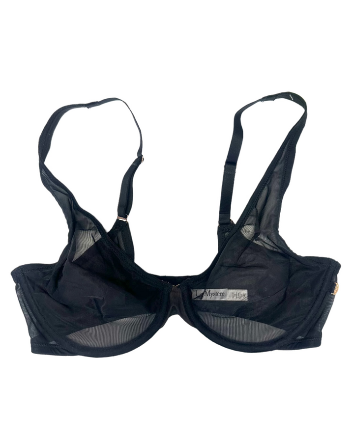 Black Sheer Underwire Bra - 34D
