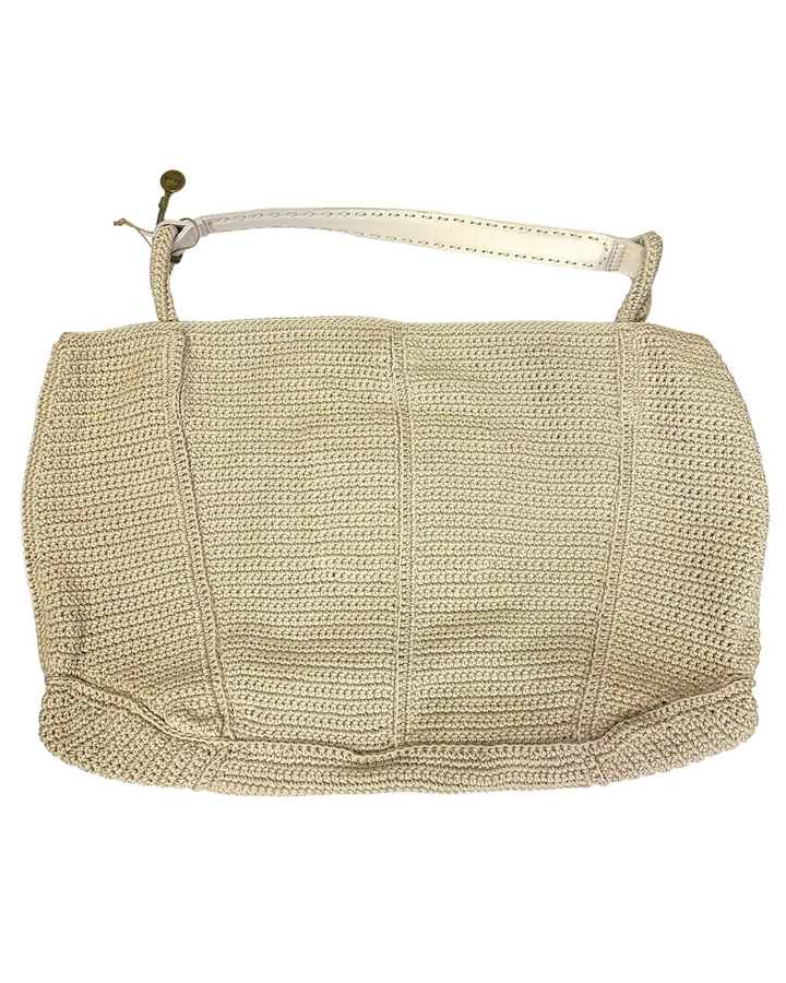 Cream Beige Crochet Tote Bag