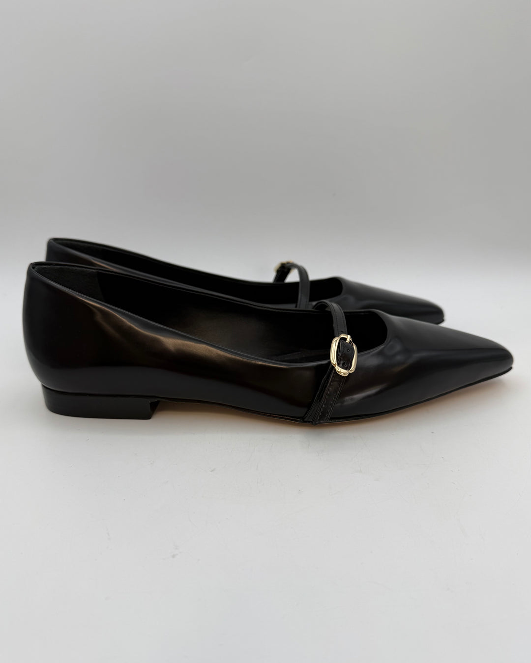 Black Patent Leather Ballet Flat - Size 6.5