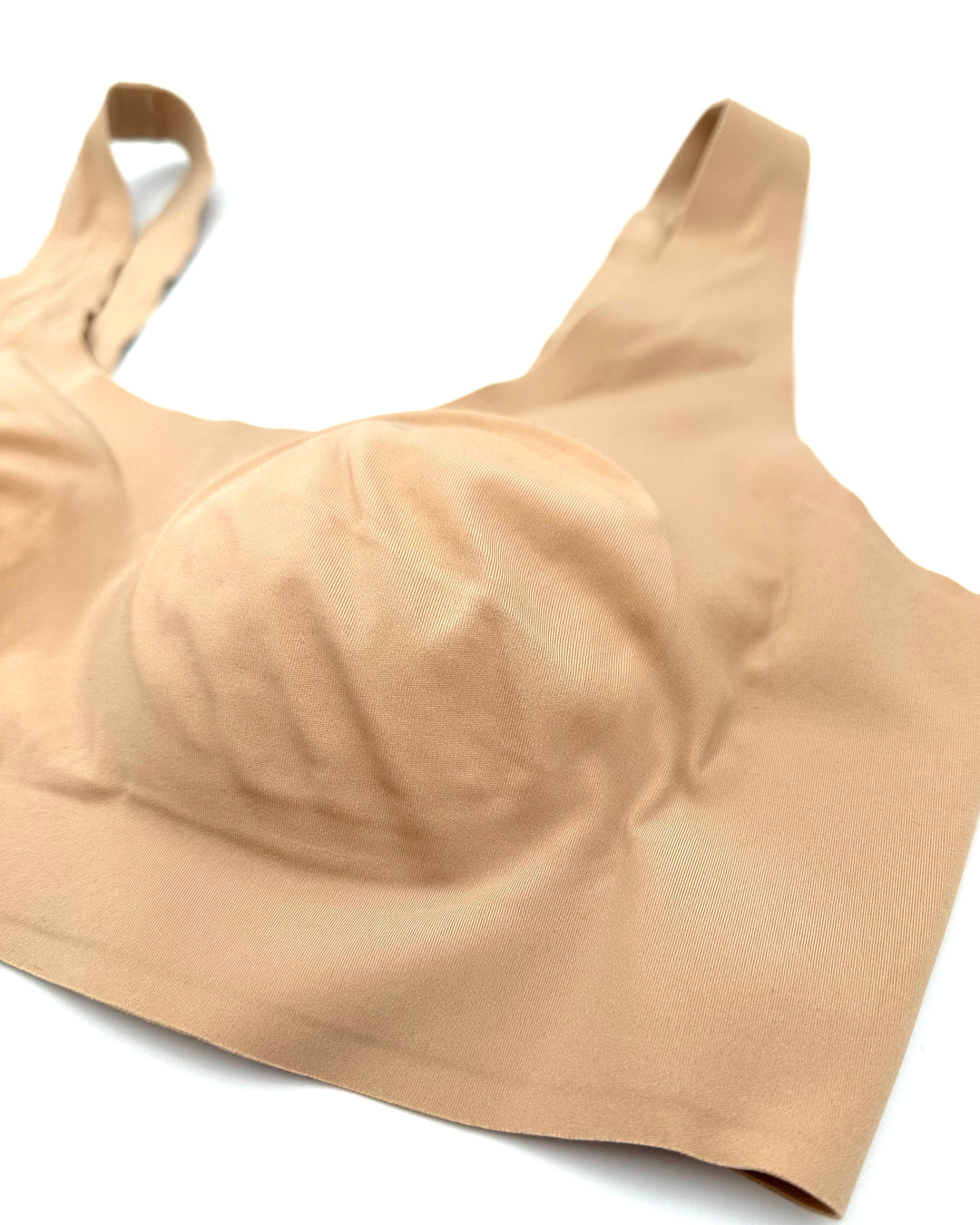 Sand Beige Padded Bralette - Medium