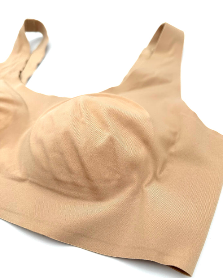 Sand Beige Padded Bralette - Medium