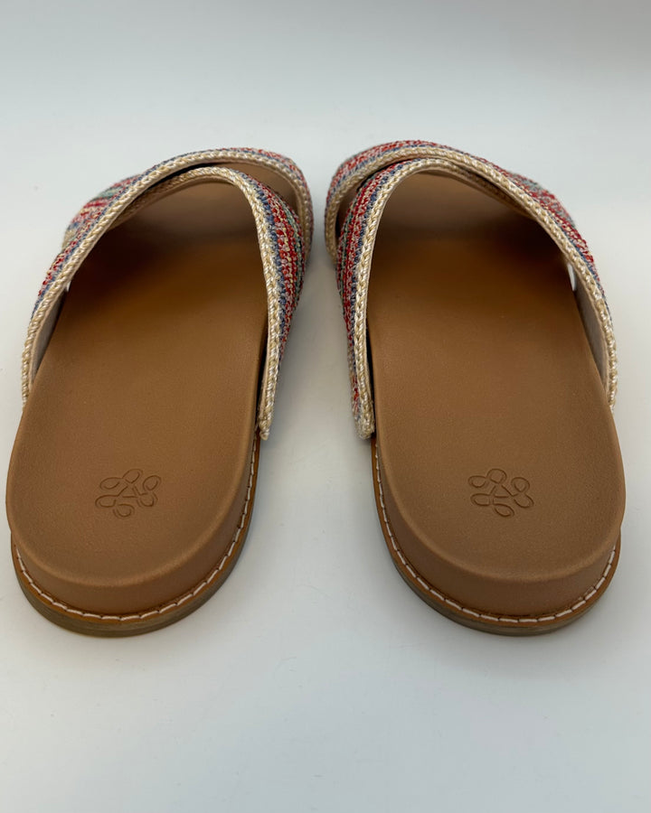 Colorful Criss Cross Sandals - Size 9
