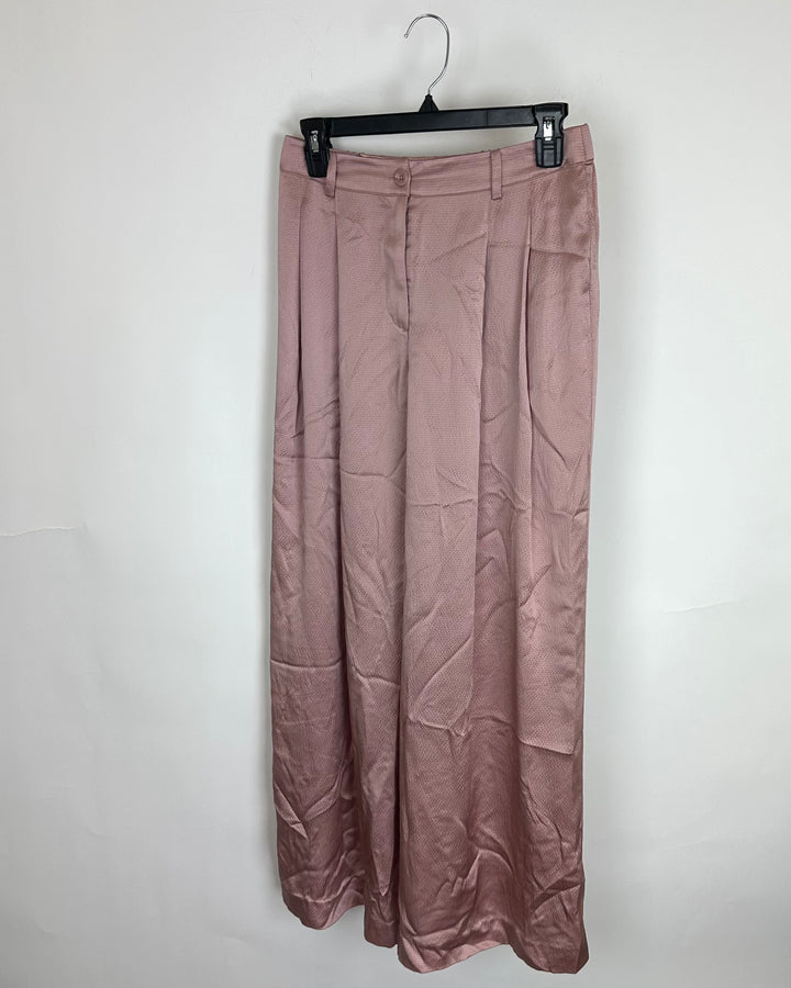 Blush Pink Silk Pants - Size 2/4