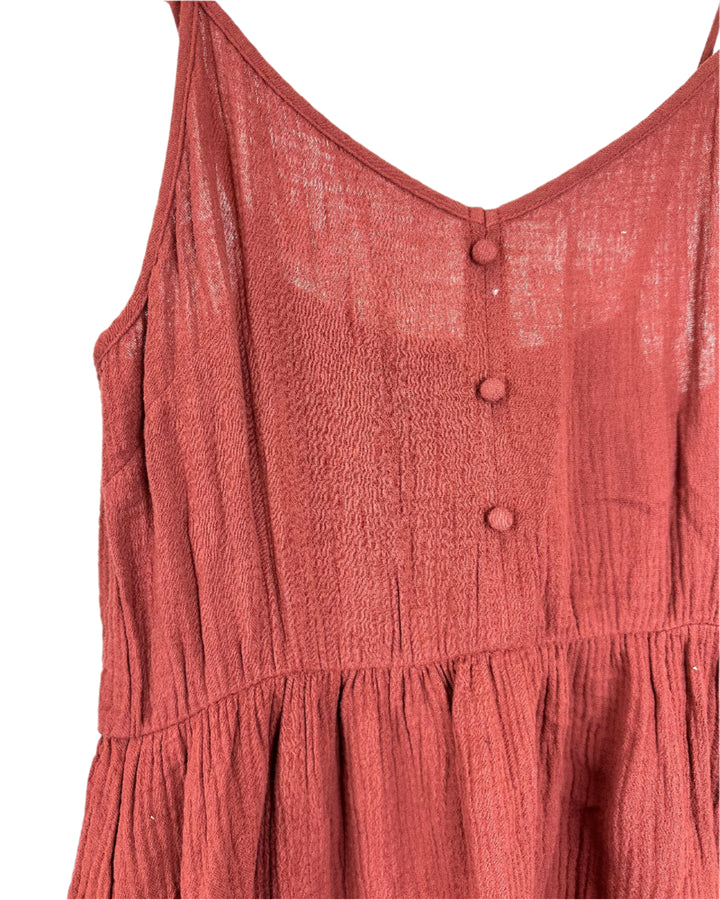 Brick Red Flowy Dress - Size 4/6