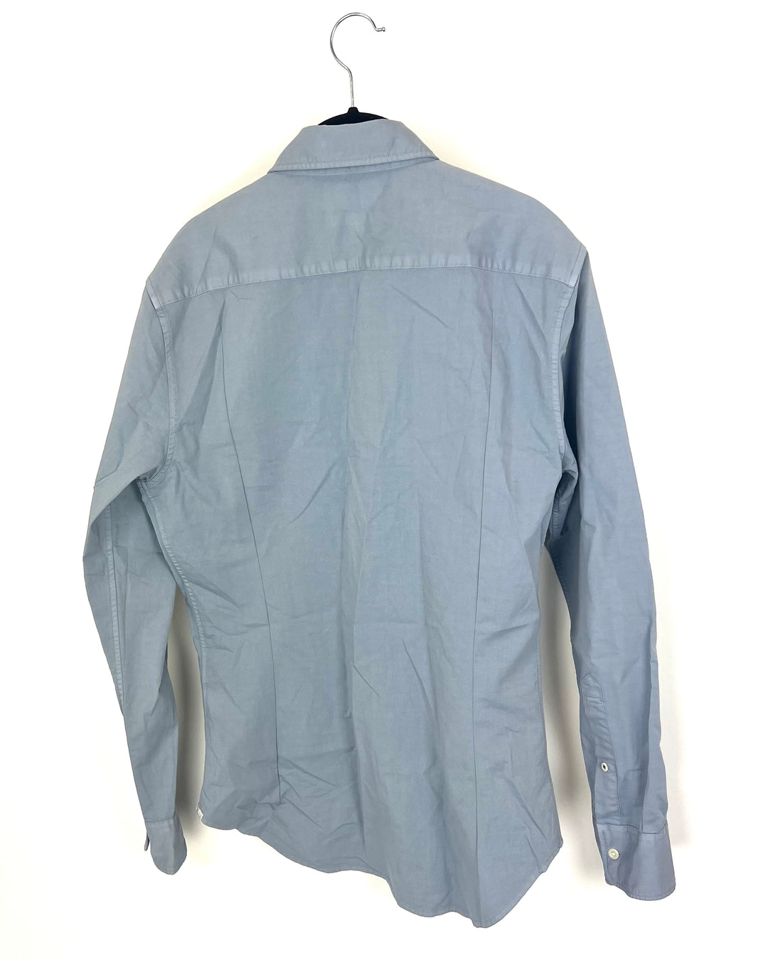 MENS Steel Gray Collared Shirt - Slim Fit Medium