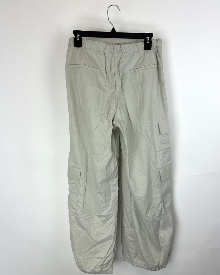 Zara Beige Cargo Pants - Small