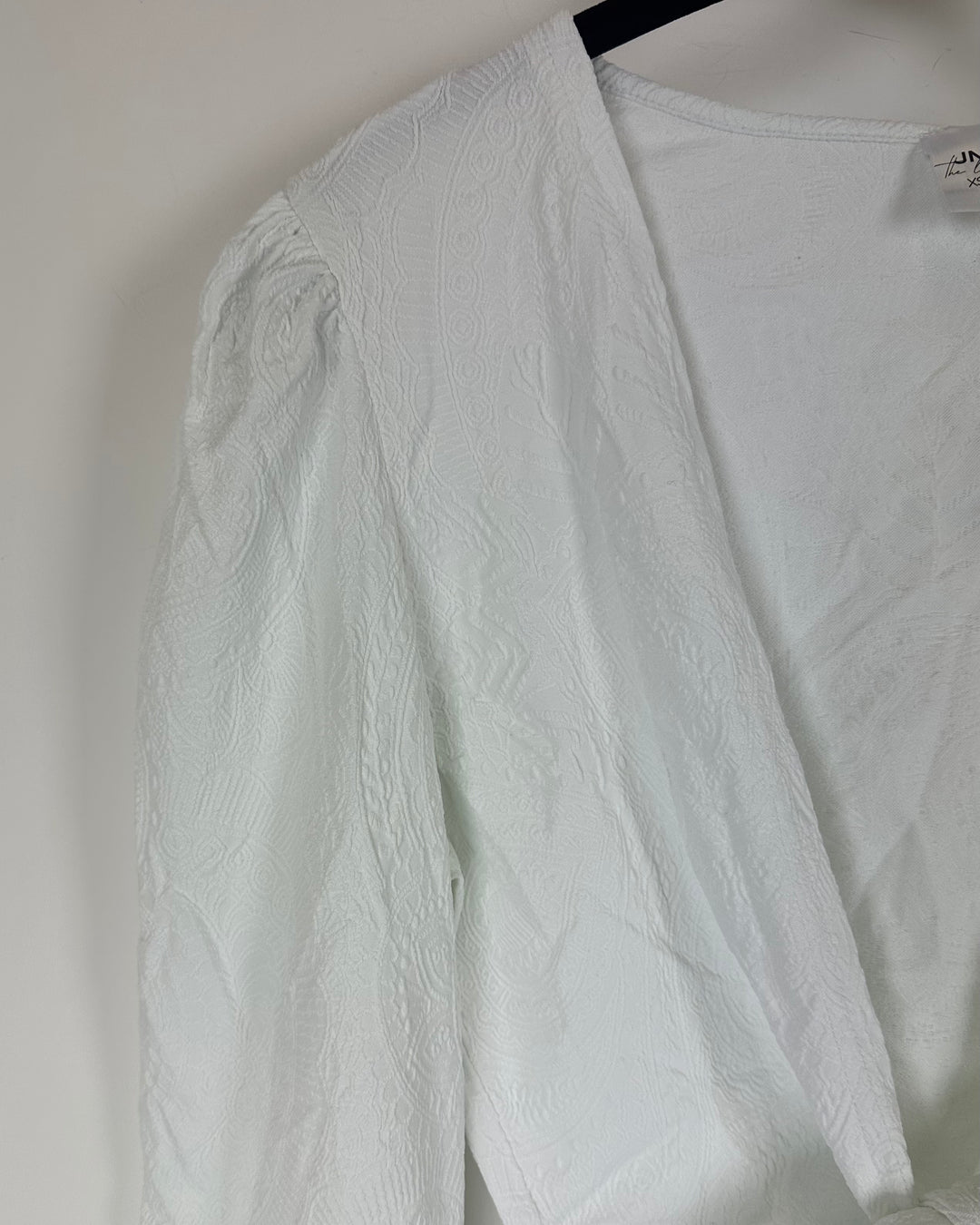 White Embossed Coverup Top - XS/S, M/L, XL/XXL