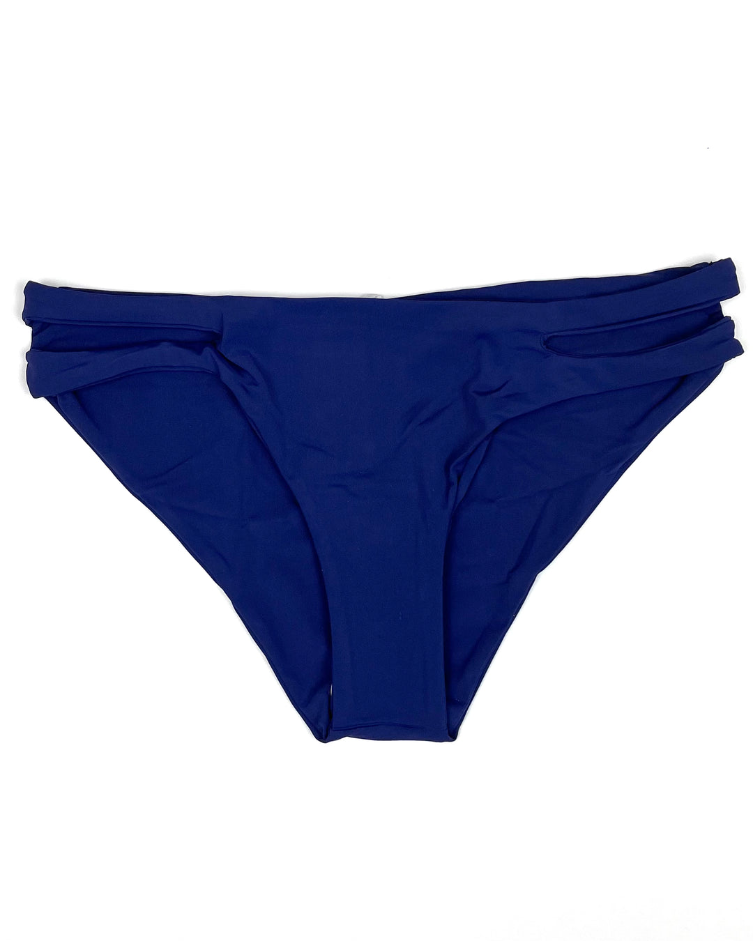 Midnight Blue Side Cut Out Bikini Bottom - S, M, L