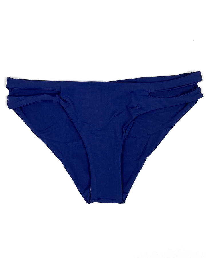 Midnight Blue Side Cut Out Bikini Bottom - S, M, L