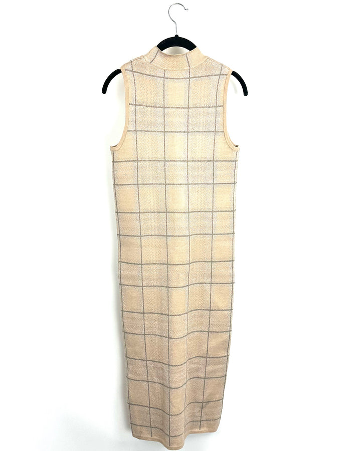 Light Pink Plaid Dress- Size 6/8