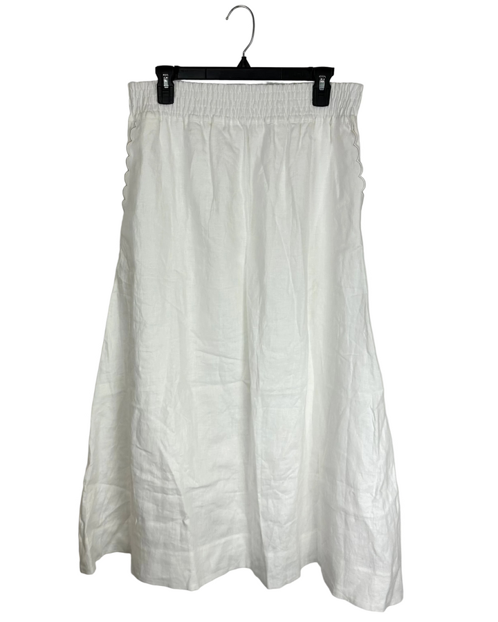 Salt White Scallop Maxi Skirt - Size 12/14