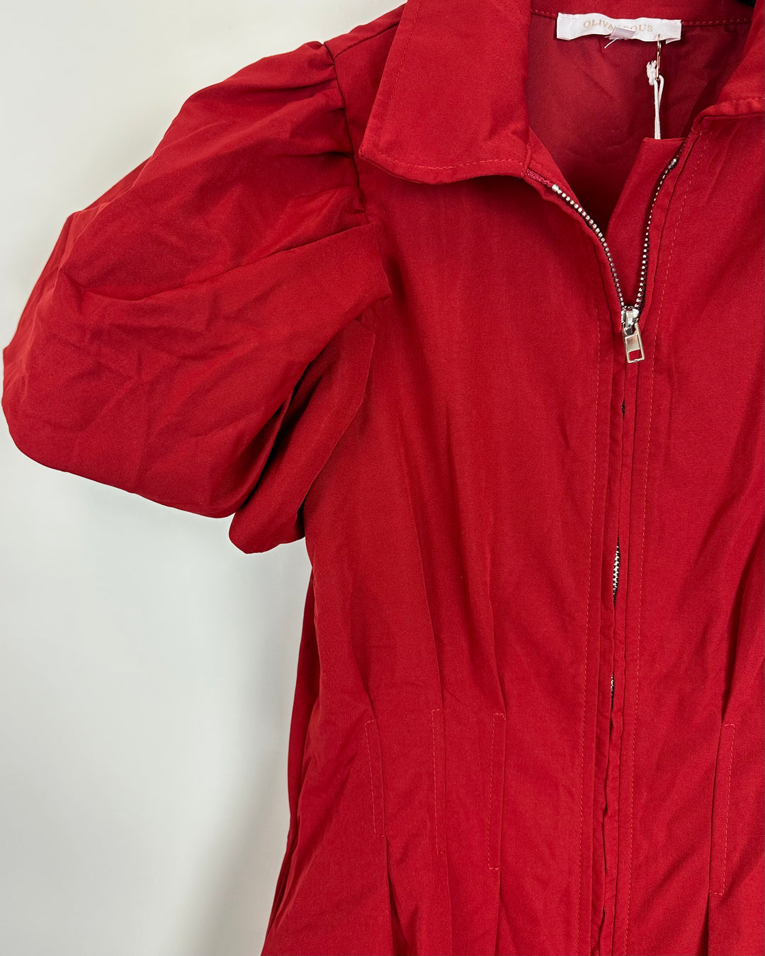 Olivaceous Red T-Shirt Bubble Dress - Small