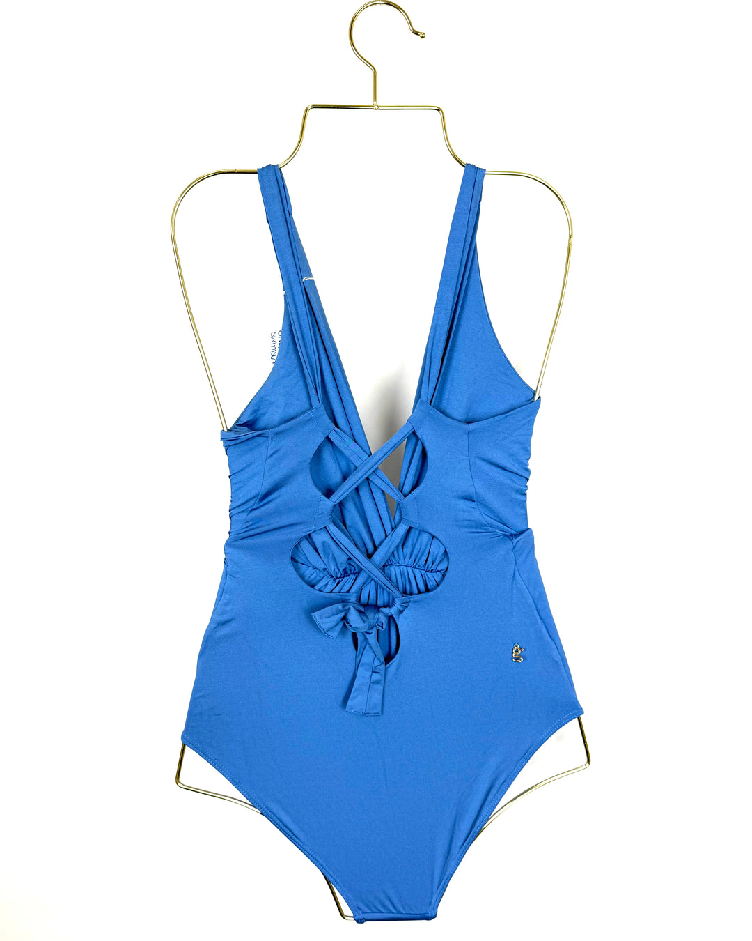 Periwinkle Blue Scrunch One Piece Swimsuit - Size 2/4