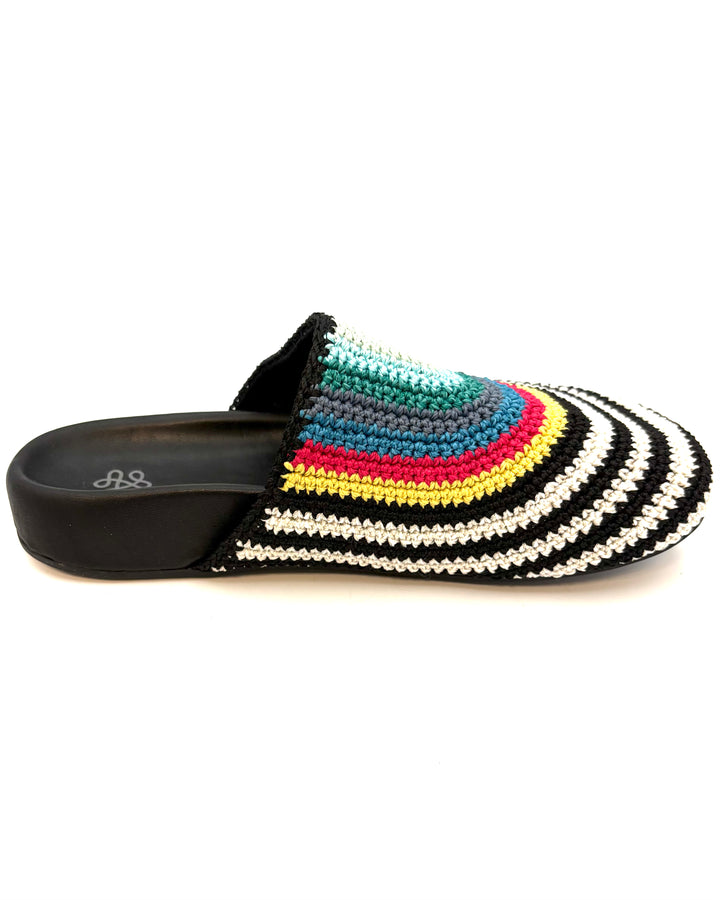 Black, White & Multi Color Clog - Size 7