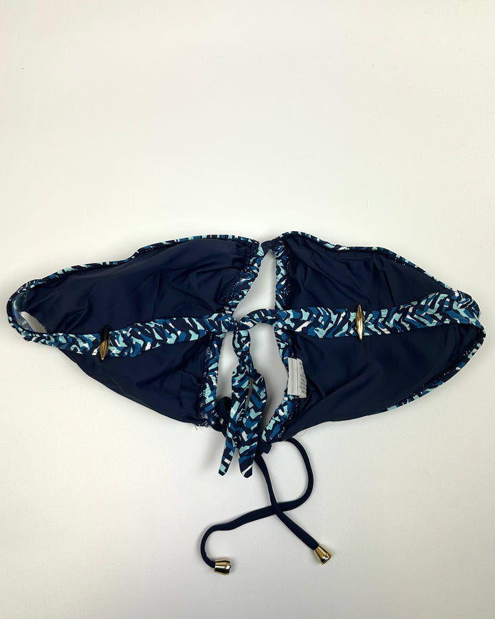 Shades of Blue String Multi Wear Bikini Top - Small