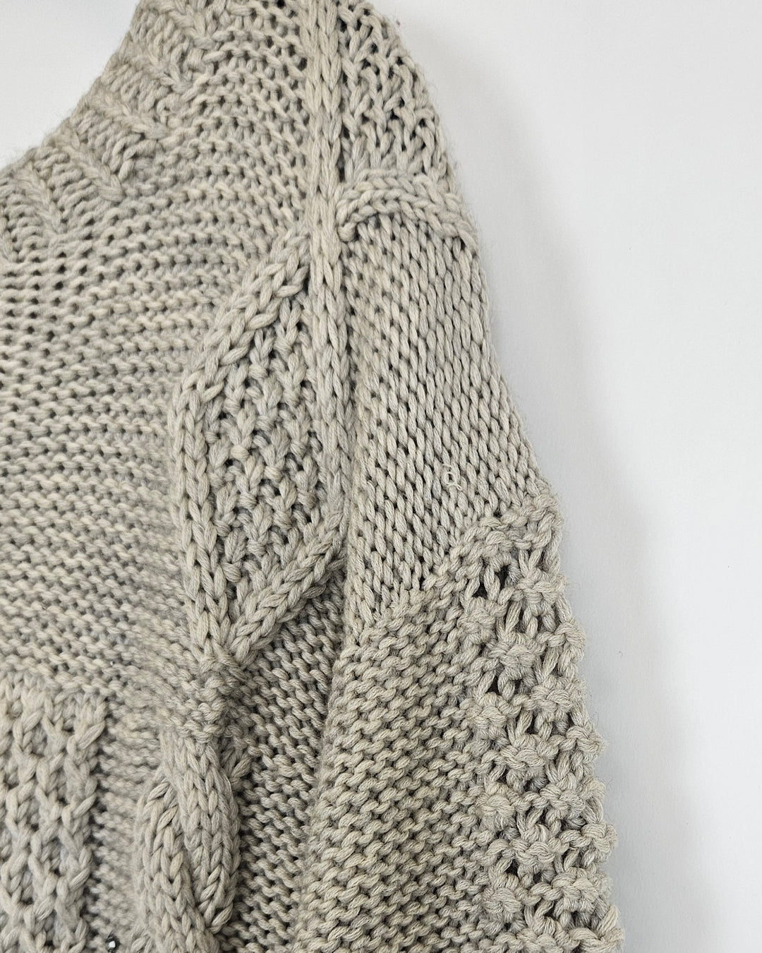 Gray Rhinestone Sweater - Size 6
