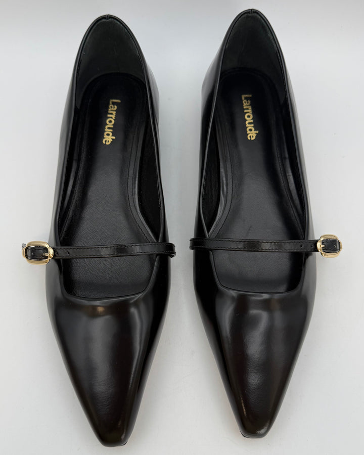 Black Patent Leather Ballet Flat - Size 6.5