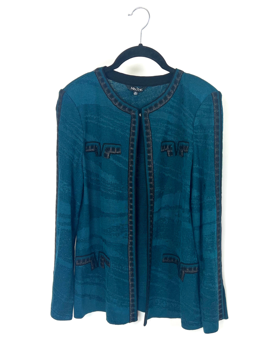 Teal and Black Cardigan - Size 2-4