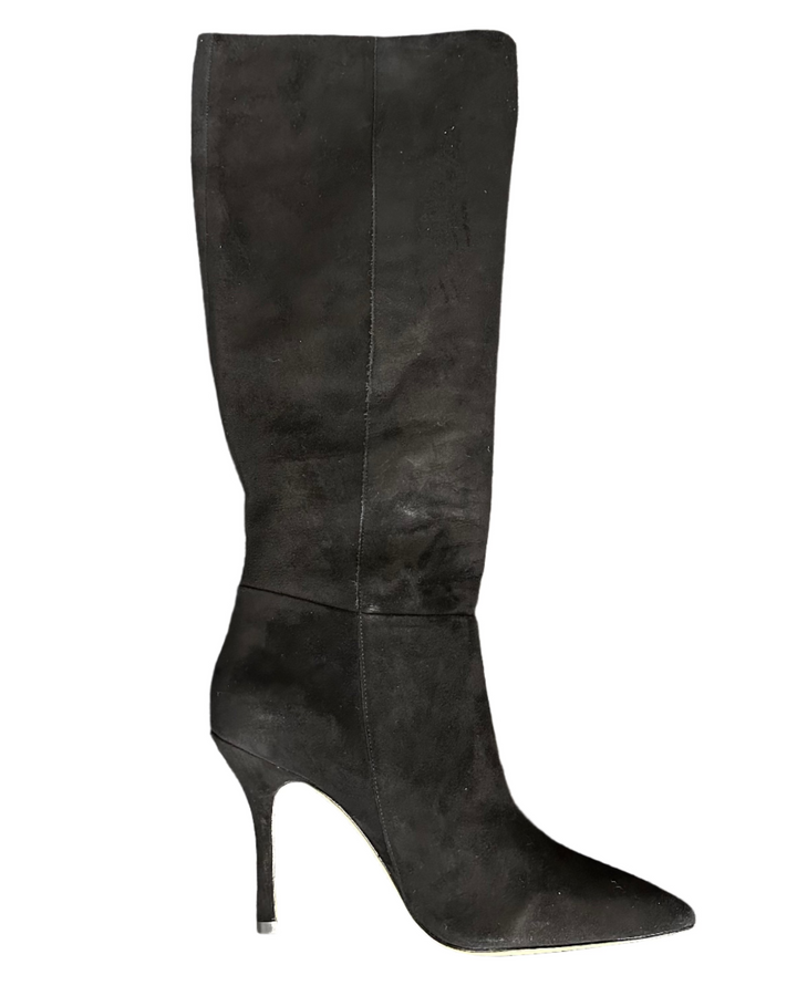 Black Suede Pointed Toe Boots - Size 5, 8 and 9