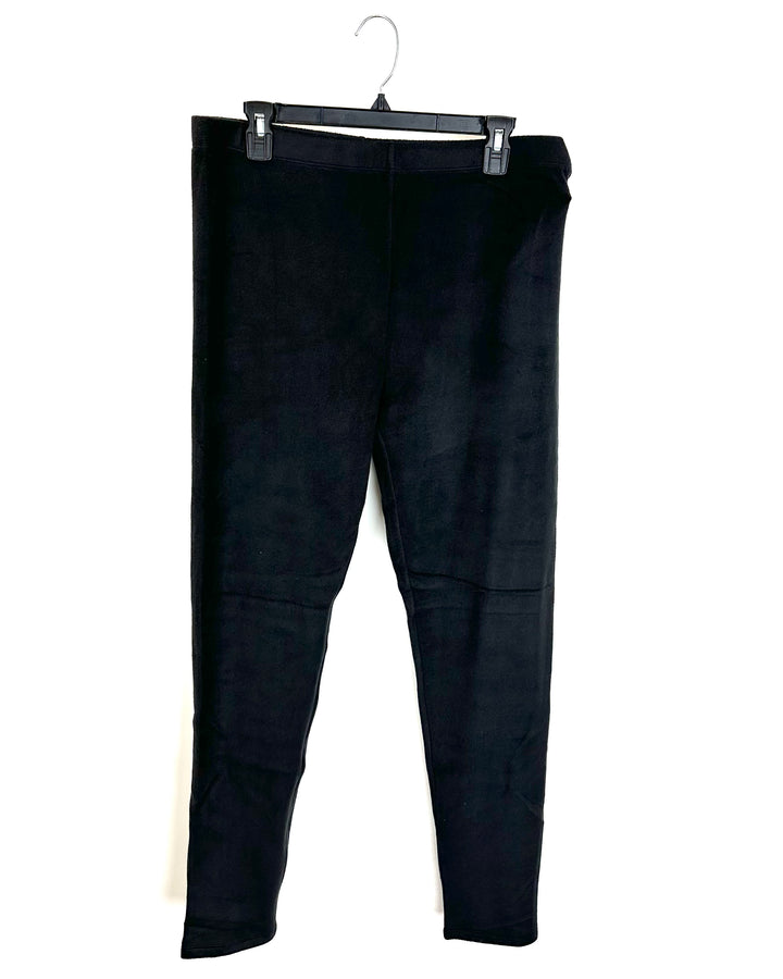 Black Fleece Leggings - Extra Large