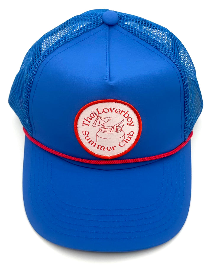 Loverboy Blue Trucker Hat