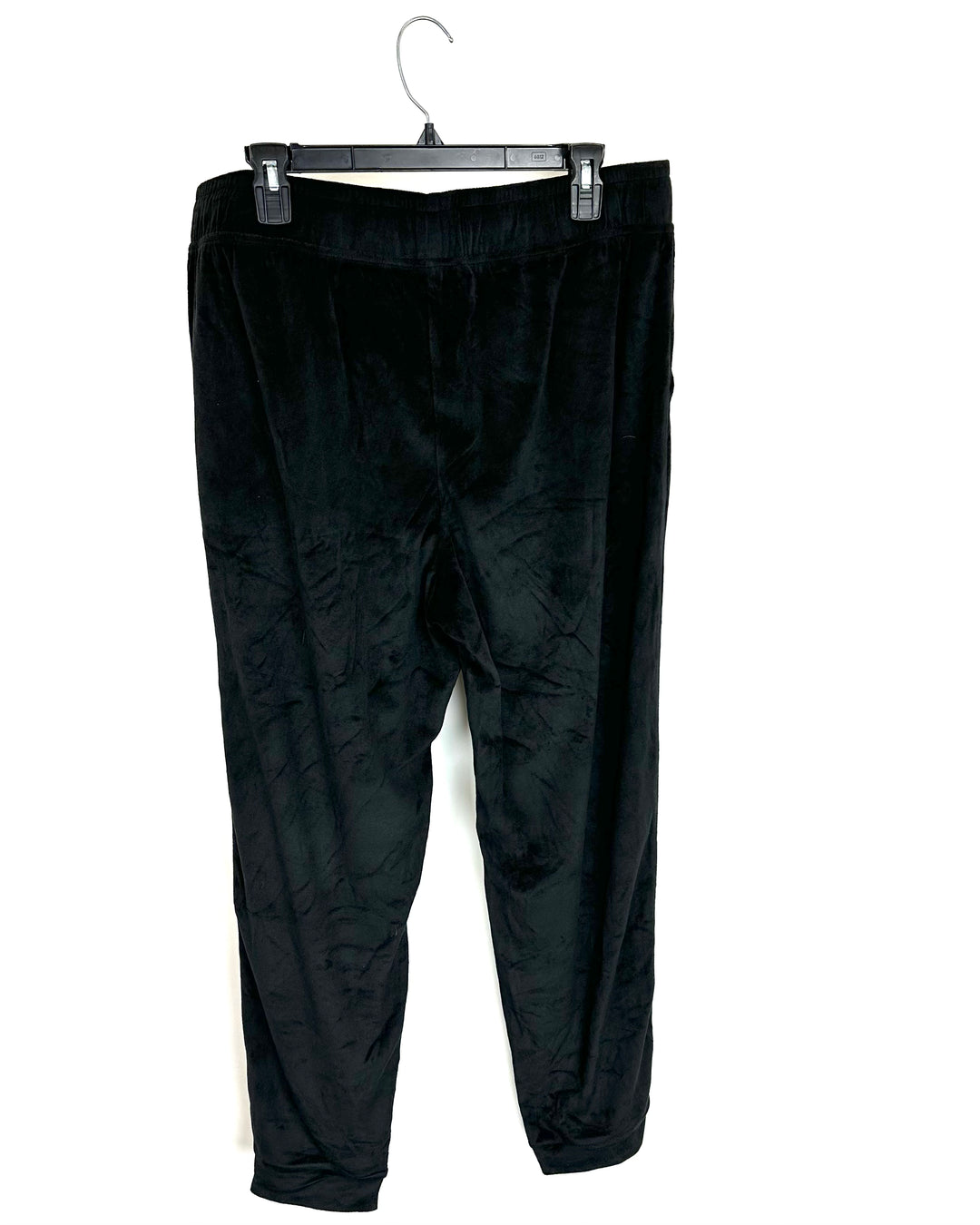 Black Velour Joggers - Size 14/16