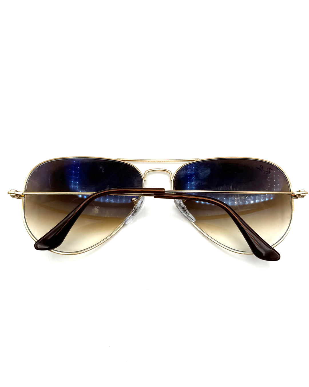 Ray Ban Brown Gradient Aviator Sunglasses