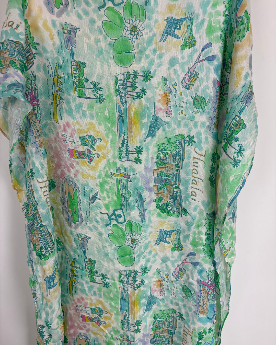 Tropical Golf Print Scarf - One Size Fits All