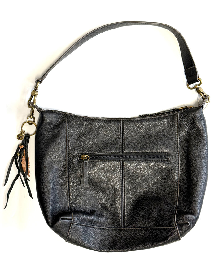 Black Leather Single Strap Bag