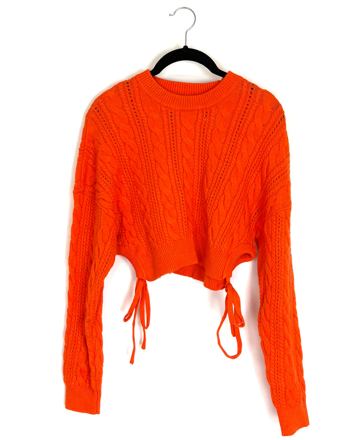 Orange Cropped Sweater - Size 2/4
