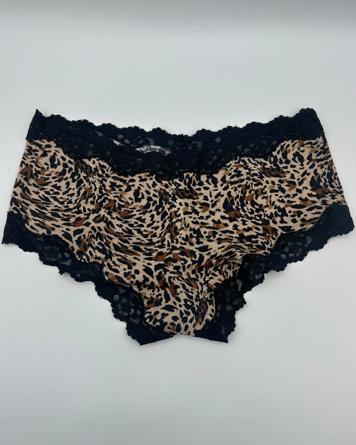 Black And Animal Print Underwear Pack - Size 6