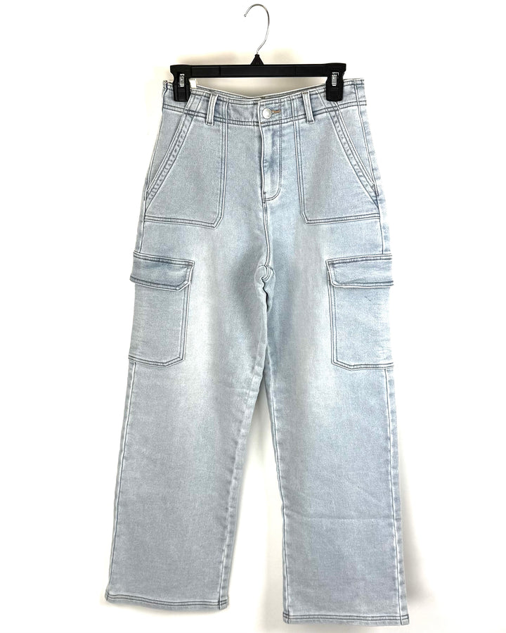 Straight Leg Cargo Jeans - Size 26 Waist