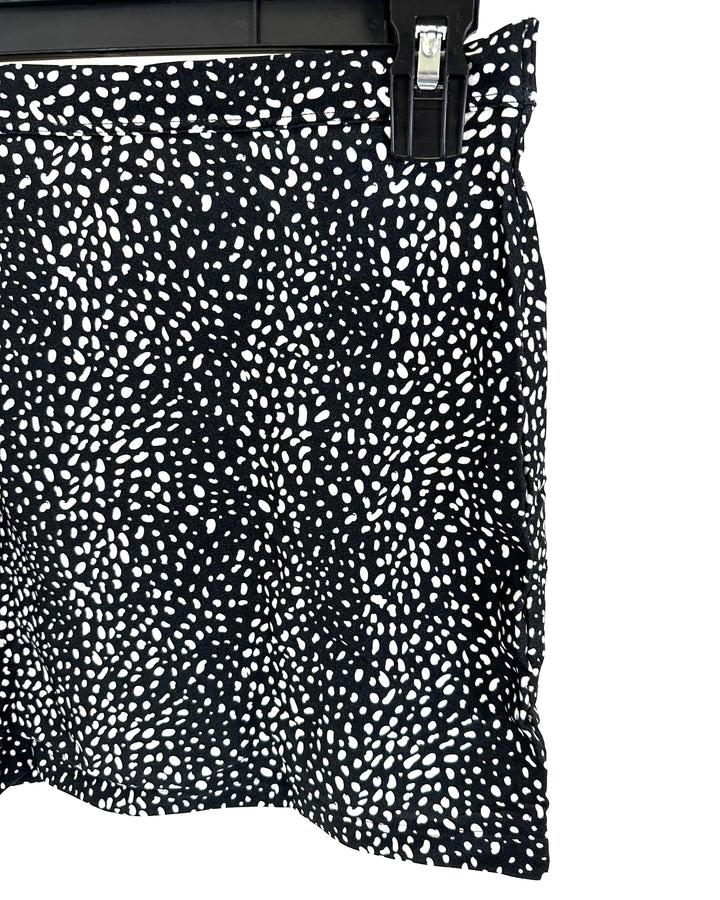 Black & White Cover Up Skirt -  XS, S, M, L, XL, XXL, XXXL
