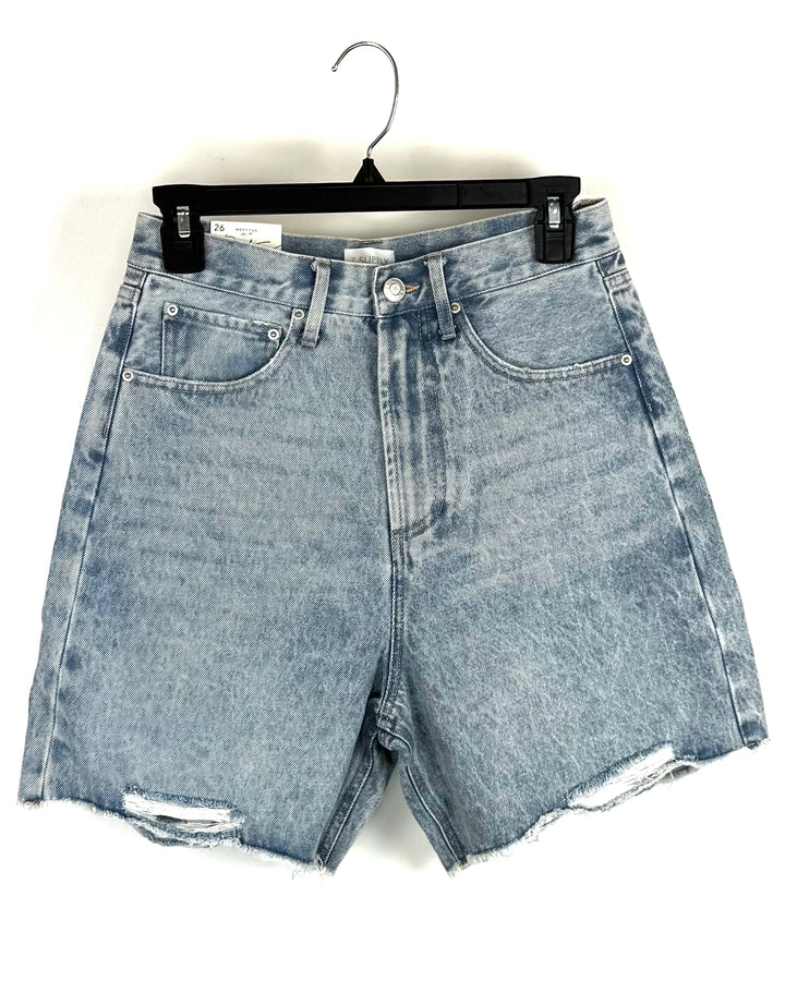 Boyfriend Denim Shorts - Size 26 Waist
