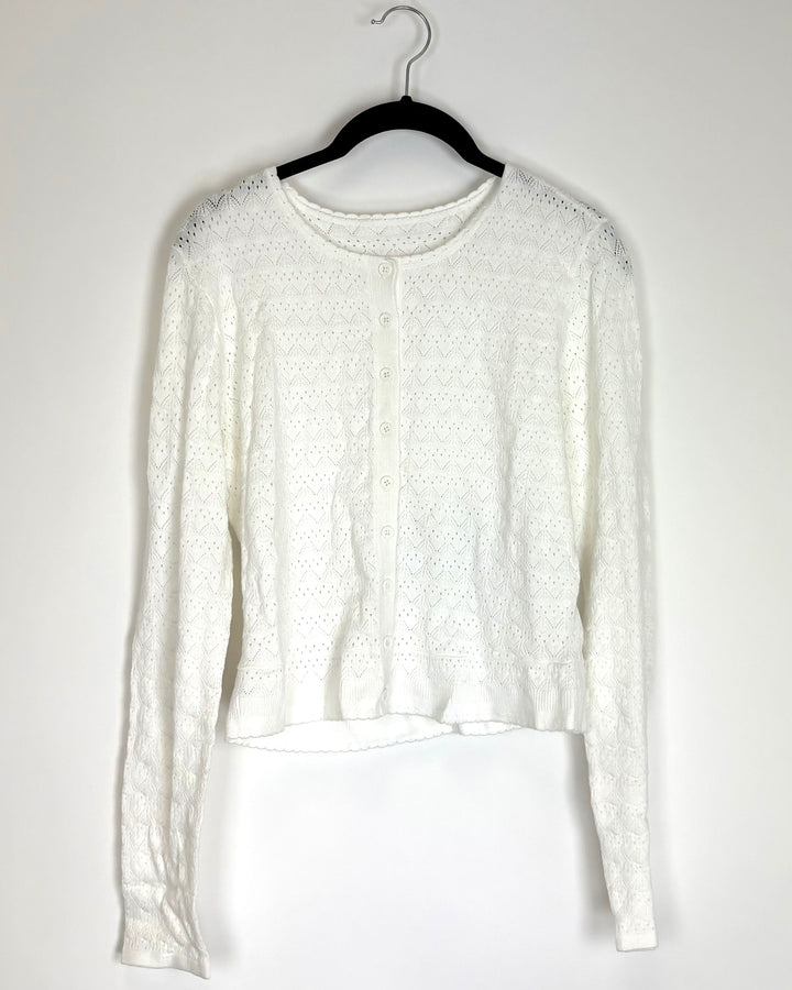 White Knit Sweater - Size 2/4
