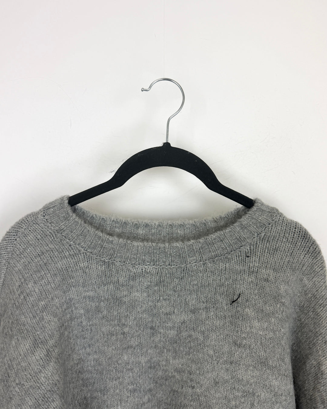 Heather Gray Brushed Knit Sweater - Size 6/8