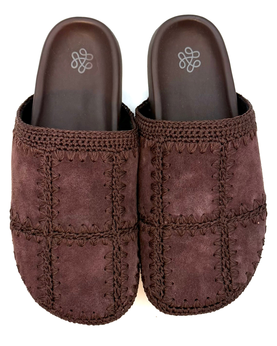 Chocolate Brown Embroidered Clog - Size 6, 8 and 9