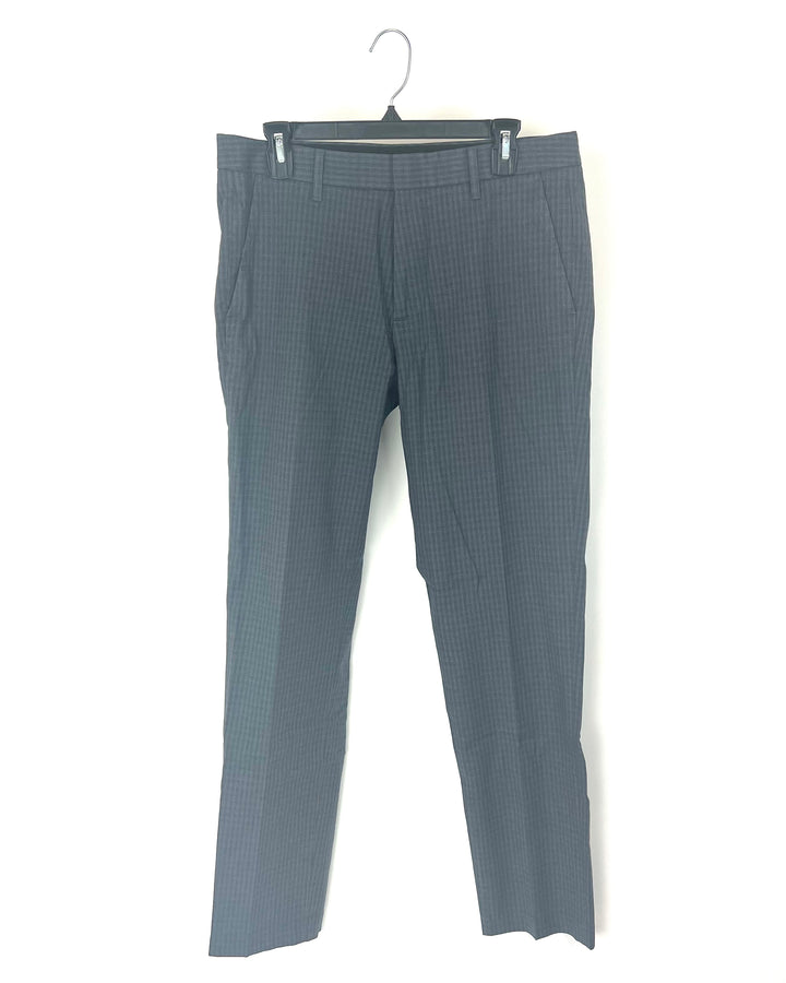 MENS Gray and Black Plaid Pattern Pants - 32/32 Various Fits
