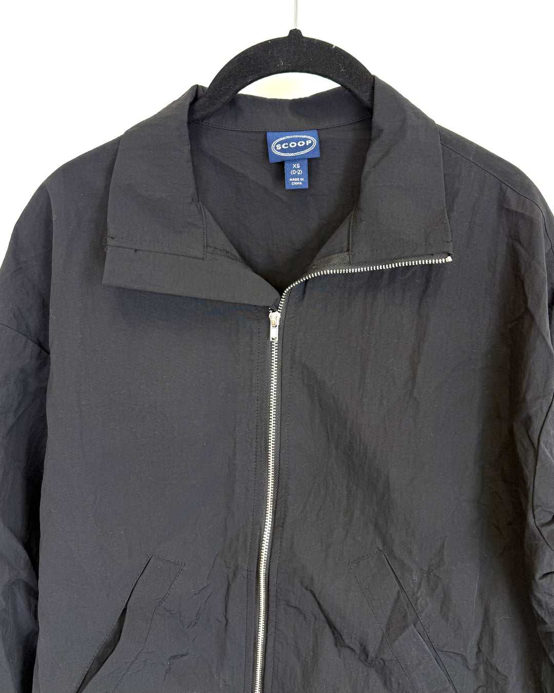 Black Nylon Jacket - Size 0-20