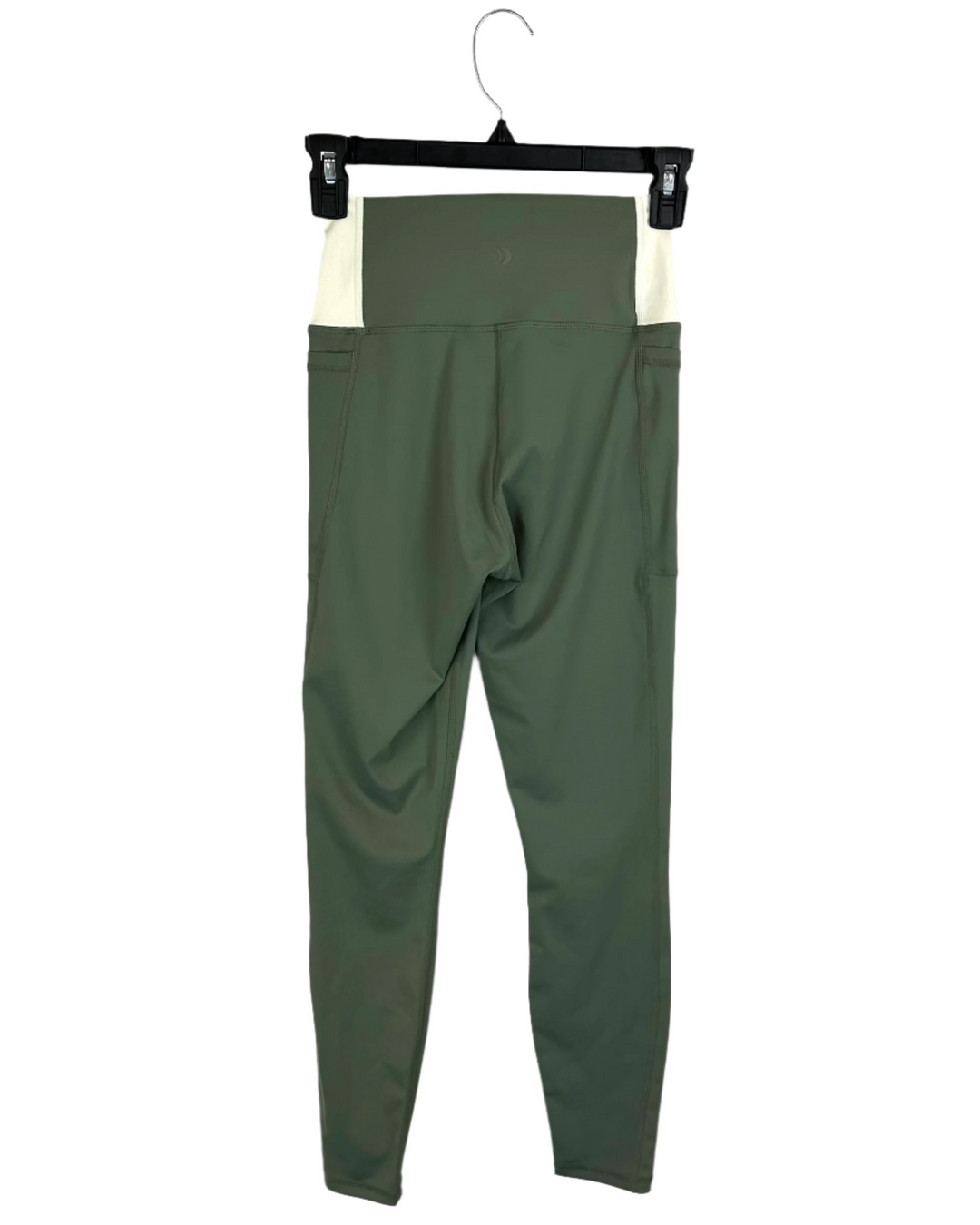 Sage Green and Beige Leggings - Size 0/2